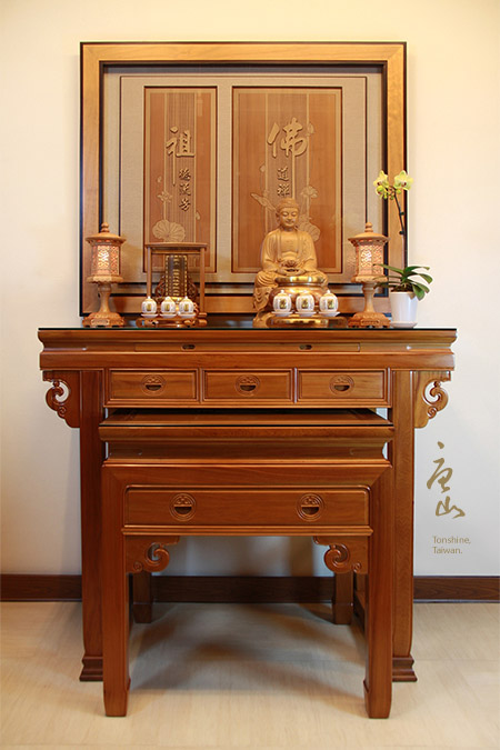 神桌佛堂展示-台灣梢木明式神桌