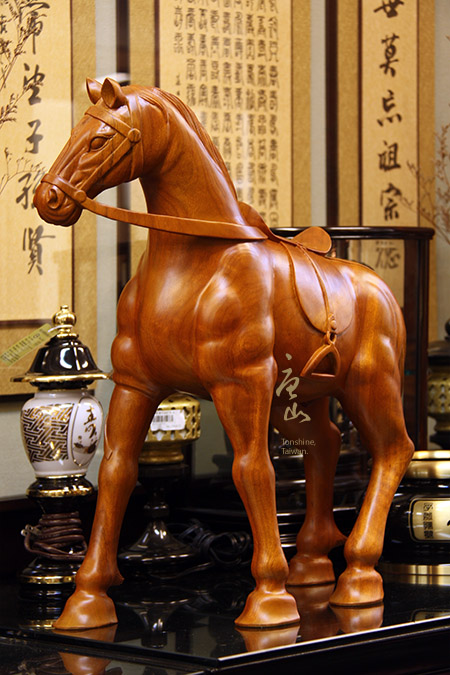 神明神像雕刻-神駒木雕