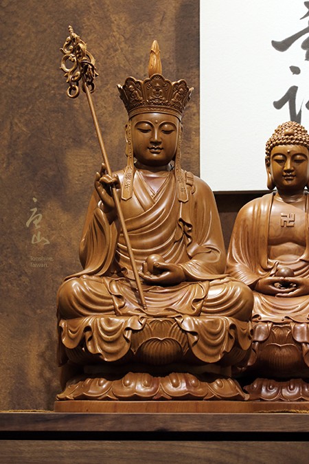 神明佛像雕刻-娑婆三聖(坐姿)