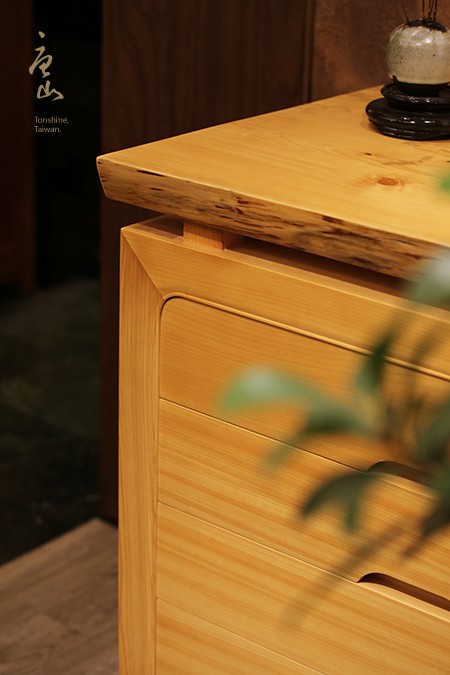 台灣檜木榫接玄關桌櫃